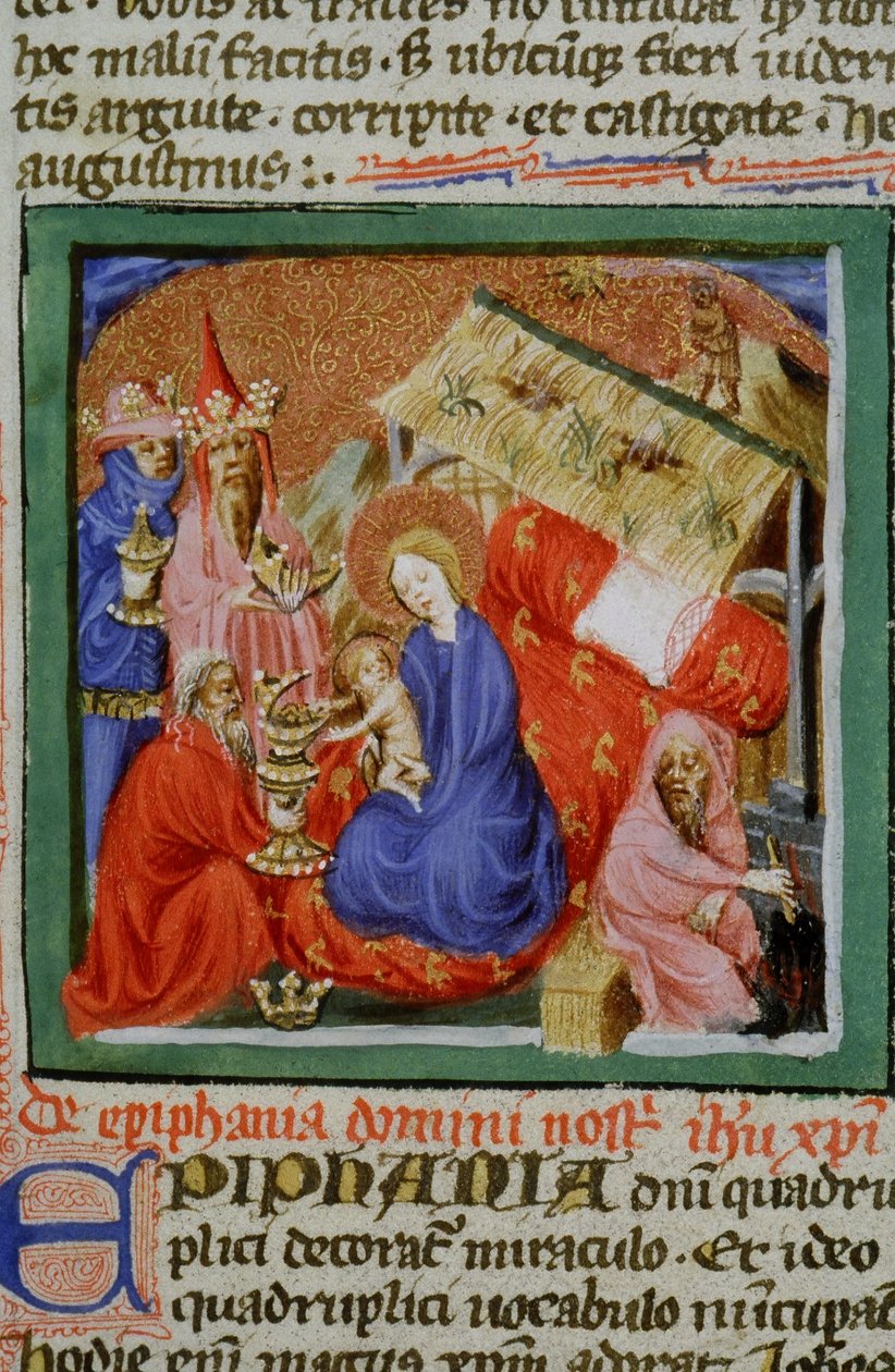 Ms Gen 1111 Seite aus der Legenda Aurea, Brügge, ca. 1400-10 von Flemish School