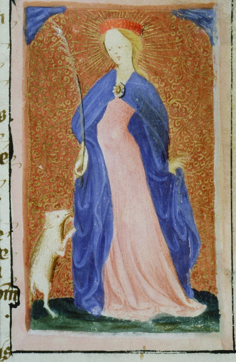 Ms Gen 1111 Seite aus der Legenda Aurea, Brügge, ca. 1400-10 von Flemish School