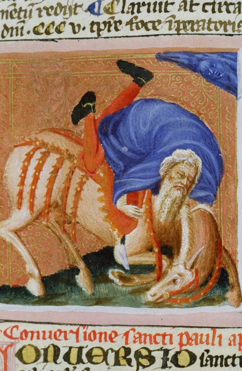 Ms Gen 1111 Seite aus der Legenda Aurea, Brügge, ca. 1400-10 von Flemish School