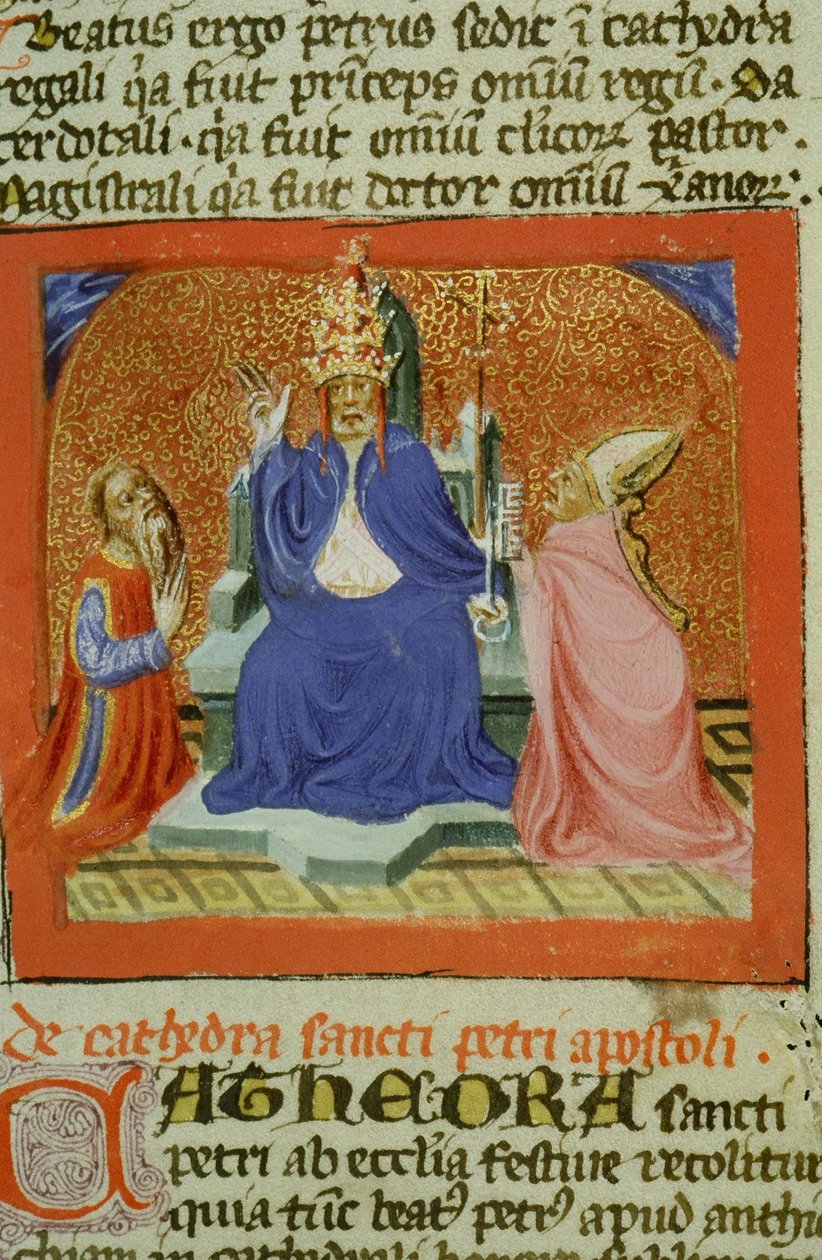 Ms Gen 1111 Seite aus der Legenda Aurea, Brügge, ca. 1400-10 von Flemish School