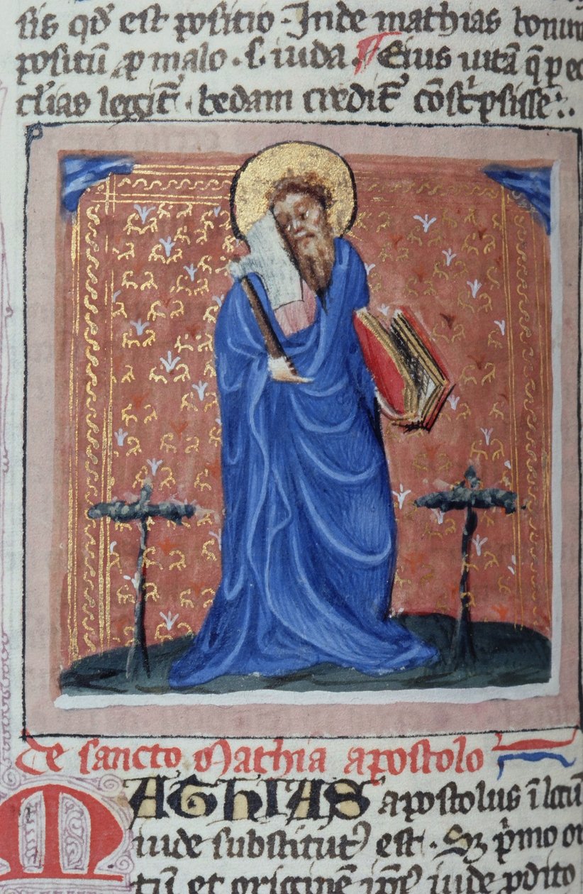 Ms Gen 1111 Seite aus der Legenda Aurea, Brügge, ca. 1400-10 von Flemish School