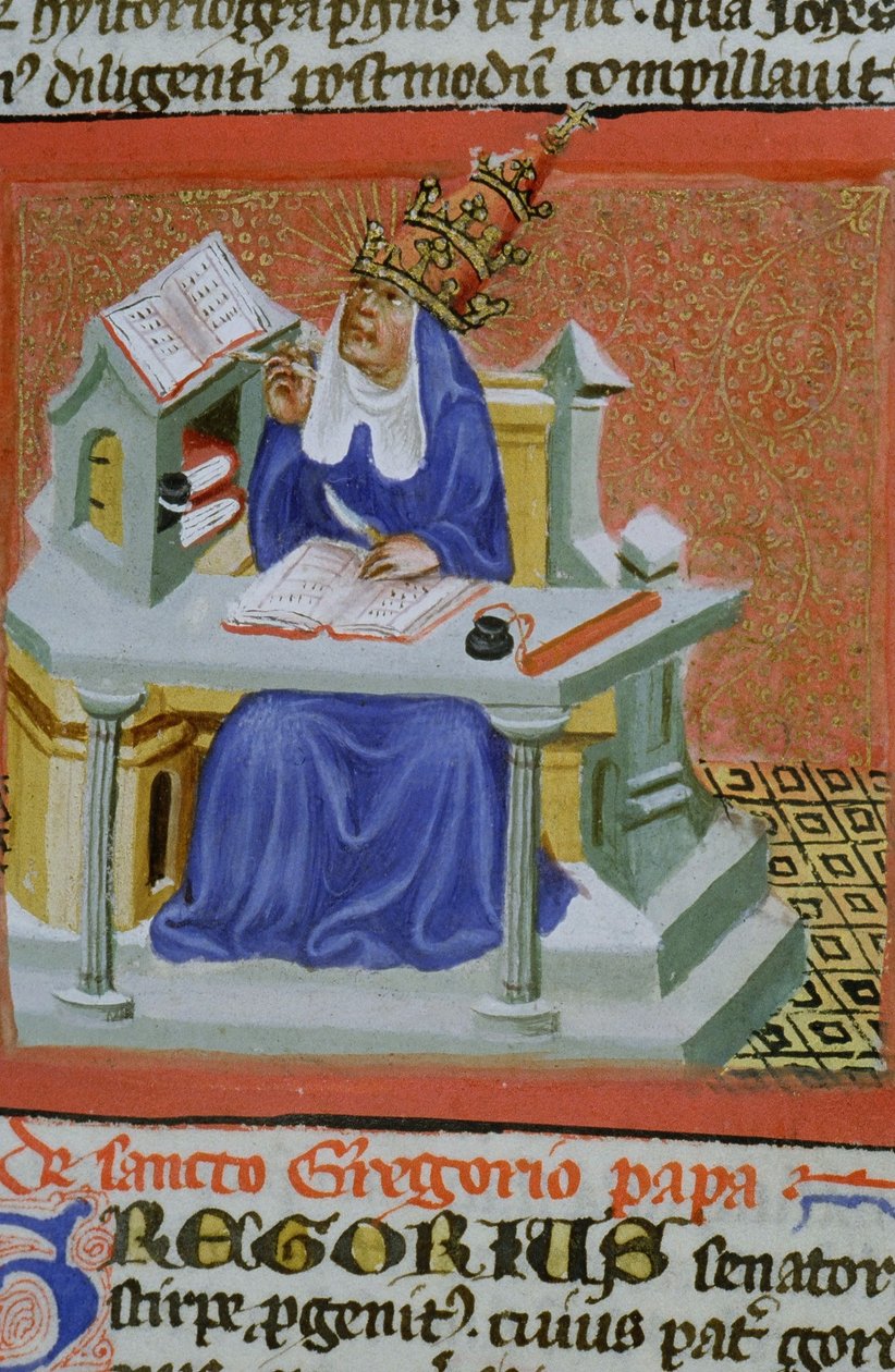 Ms Gen 1111 Seite aus der Legenda Aurea, Brügge, ca. 1400-10 von Flemish School