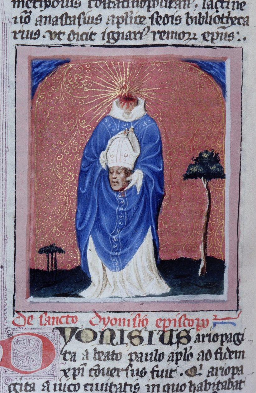 Seite aus der Legenda Aurea, Brügge, ca. 1400-10 von Flemish School