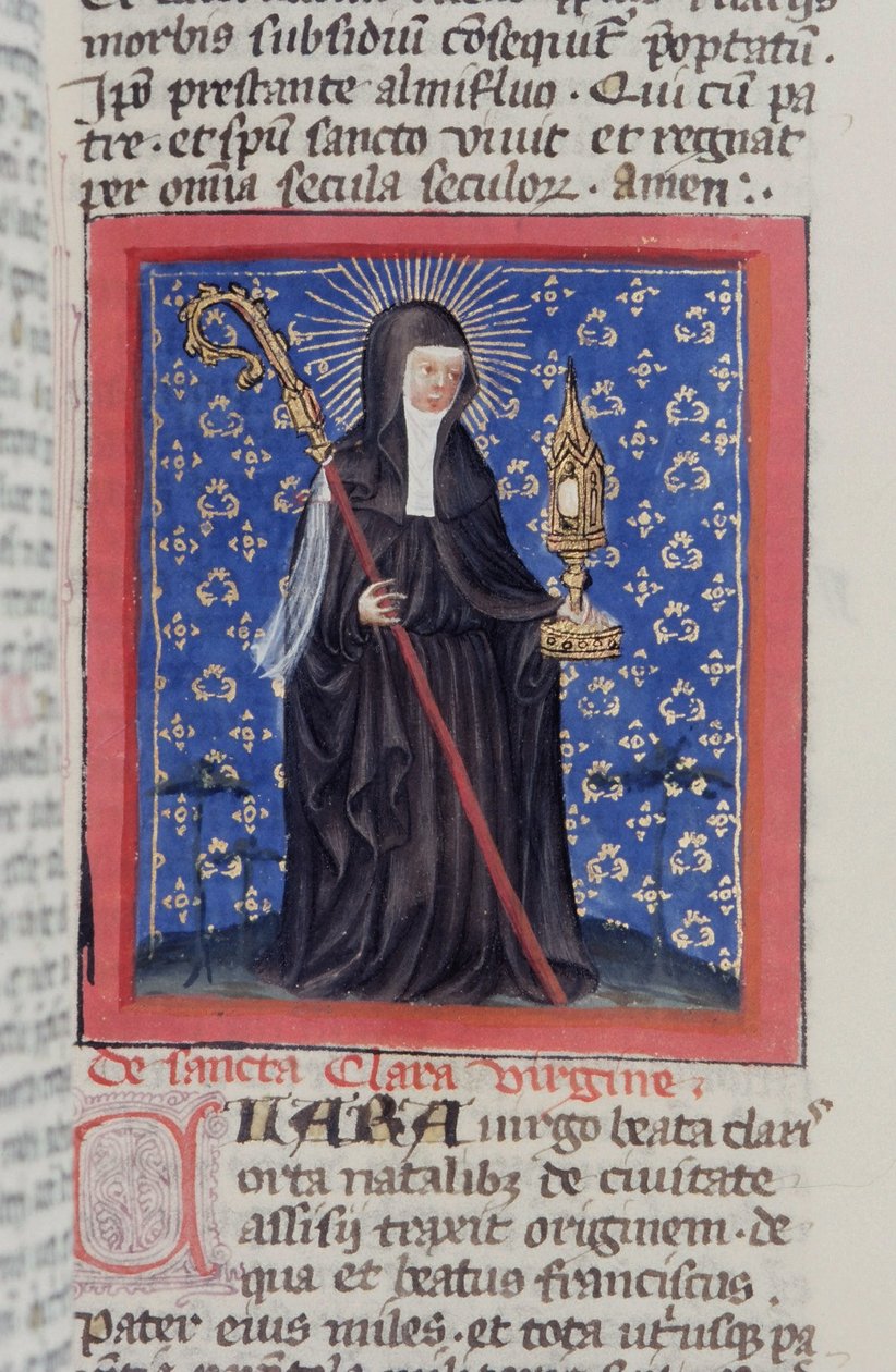 Seite aus der Legenda Aurea, Brügge, ca. 1400-10 von Flemish School