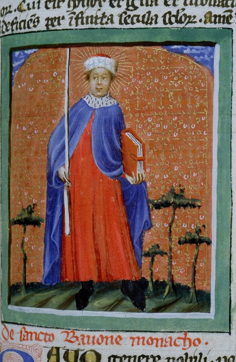 Seite aus der Legenda Aurea, Brügge, ca. 1400-10 von Flemish School
