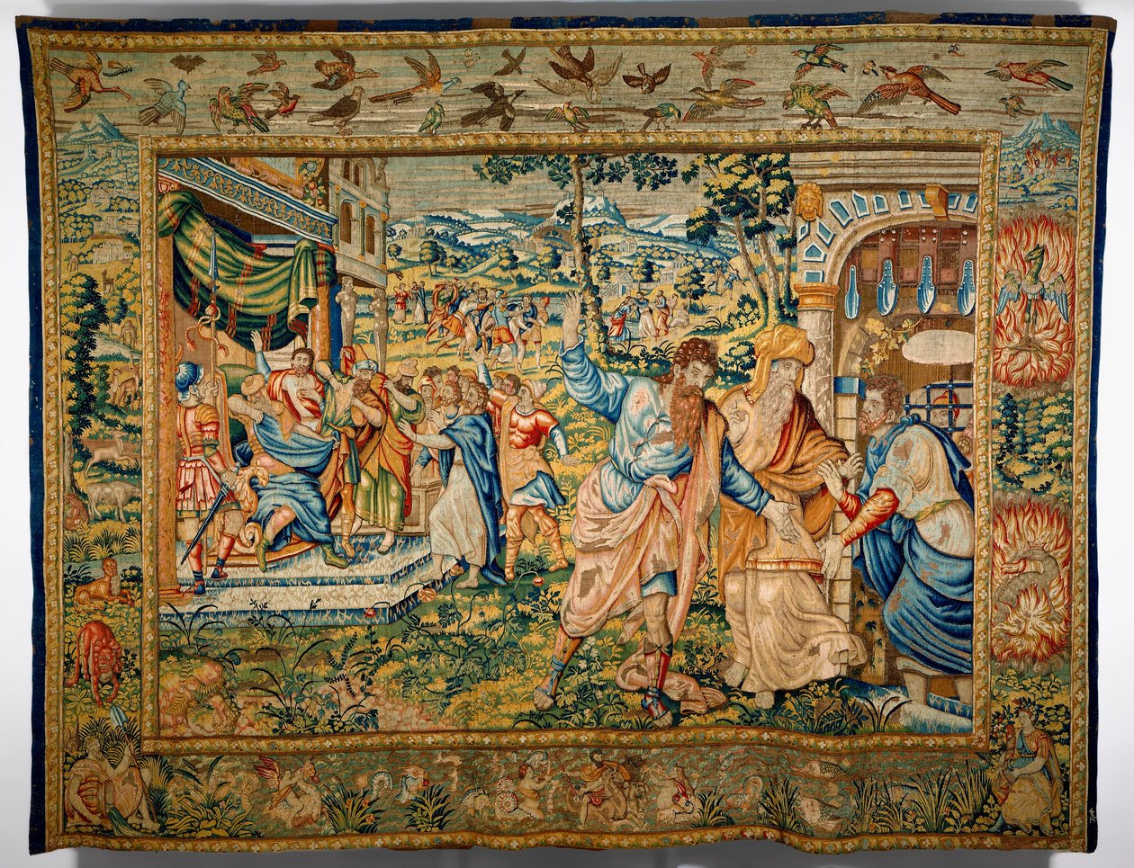 St. Paulus mit Barnabas aus dem Ort seiner Predigt vertrieben von Flemish School