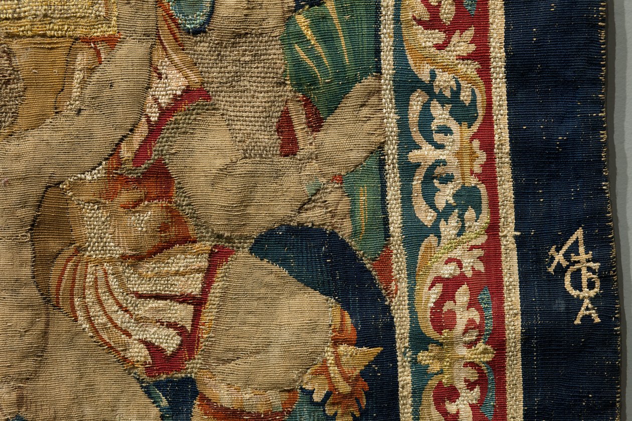 Wandteppich, der die Eroberungen von König Alfons V. von Portugal zeigt (Detail) von Flemish School