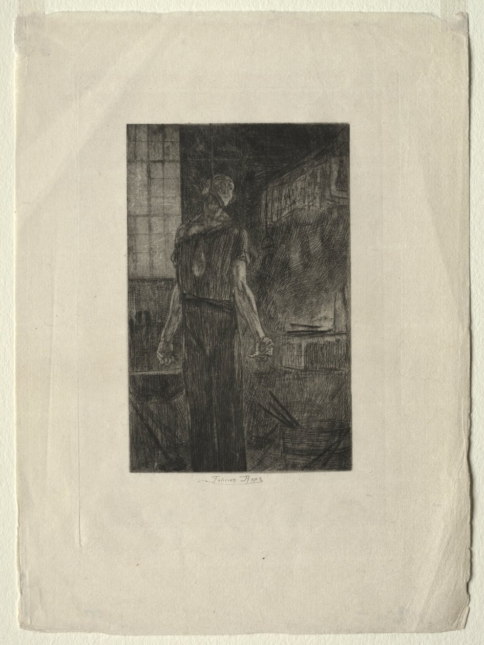 Die Hängung von Levallois-Perret, ca. 1880 von Félicien Rops