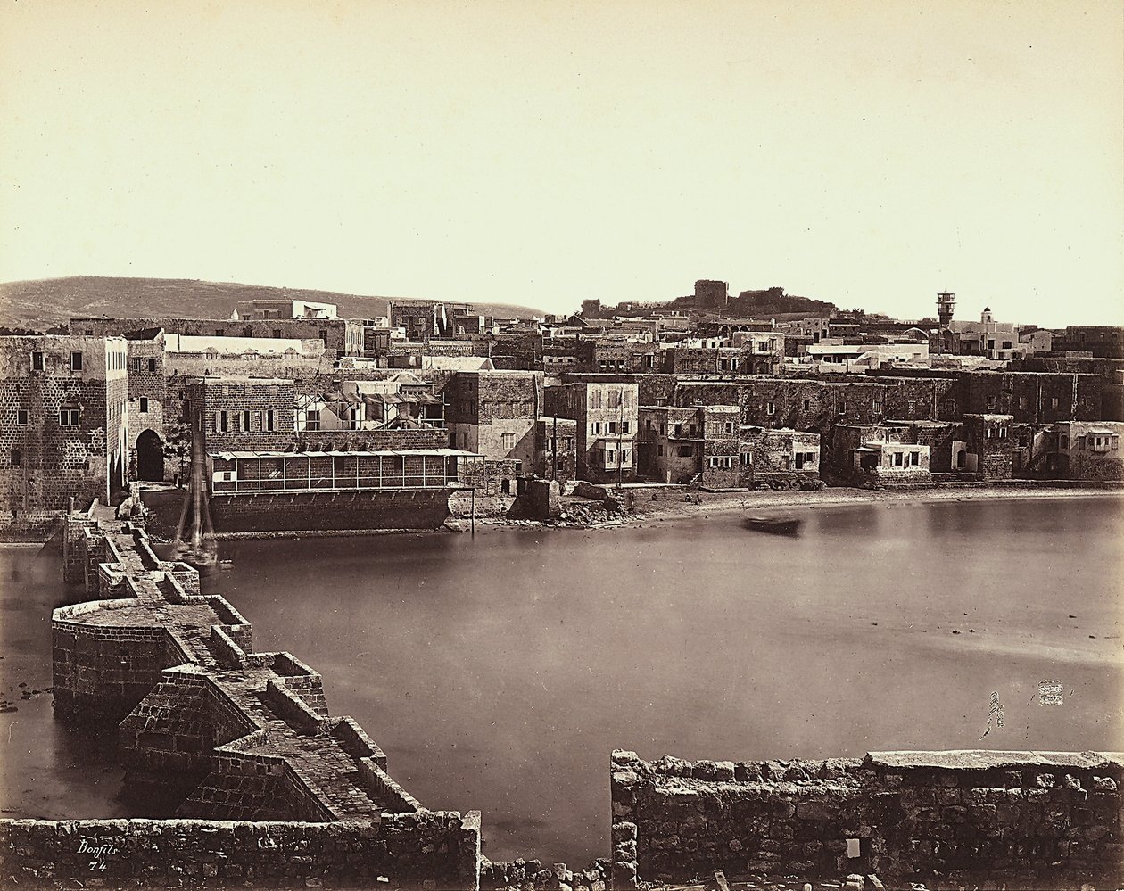 Panoramablick auf eine Stadt in Israel von Félix Bonfils