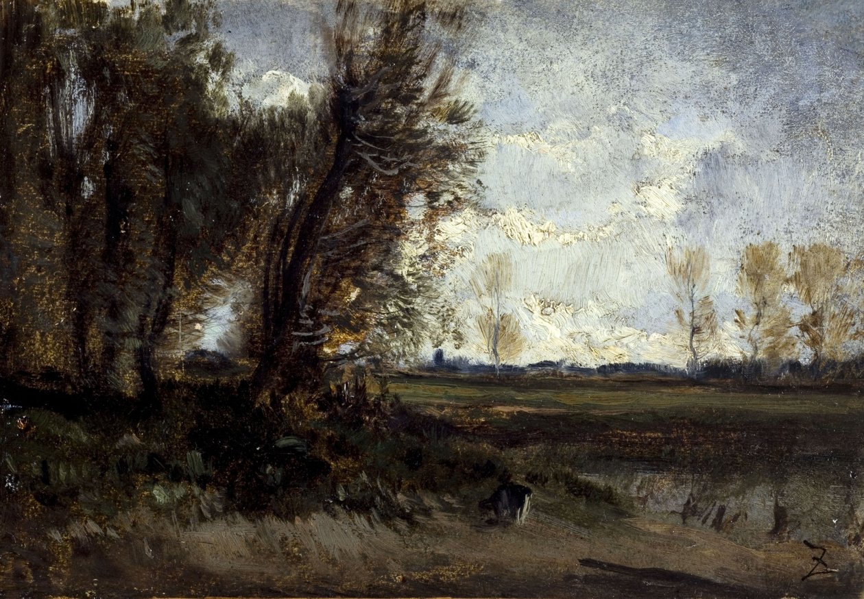 La mare, zwischen 1850 und 1860 von Félix Ziem