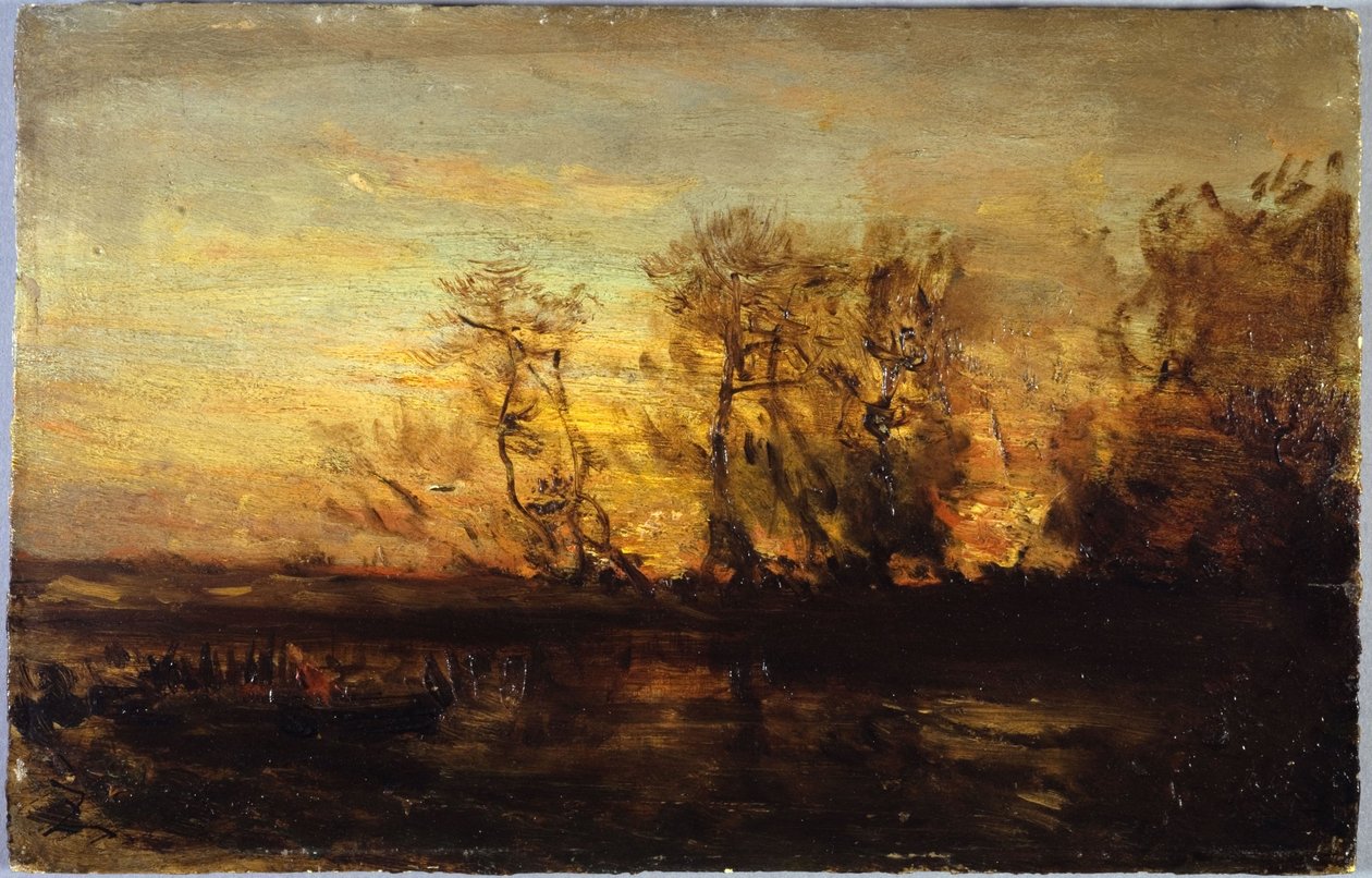 Sonnenuntergang, zwischen 1850 und 1860 von Félix Ziem