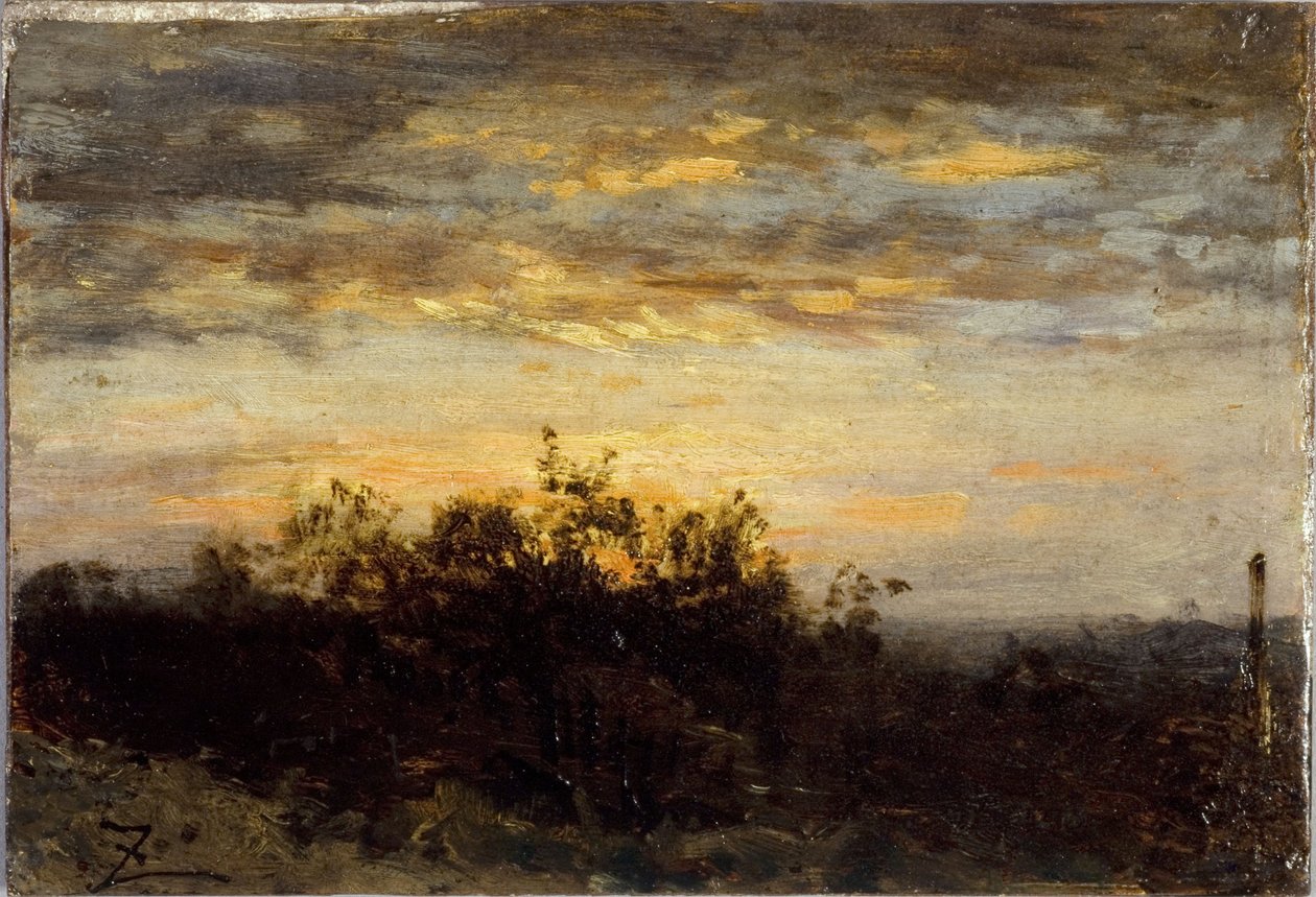 Sonnenuntergang, zwischen 1850 und 1860 von Félix Ziem