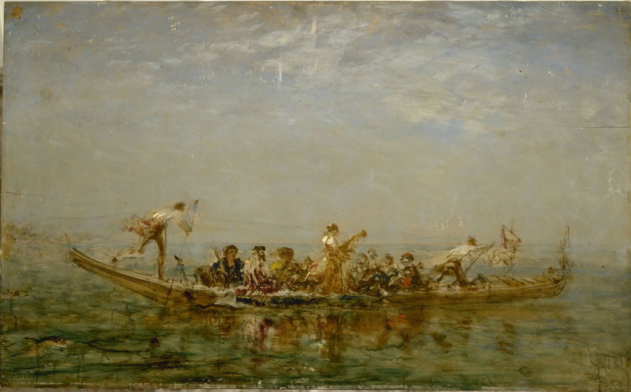 Die Caïque, zwischen 1880 und 1890 von Félix Ziem