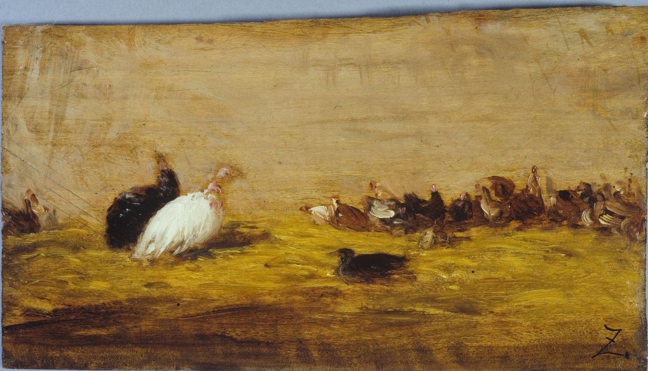 Truthähne, zwischen 1850 und 1855 von Félix Ziem