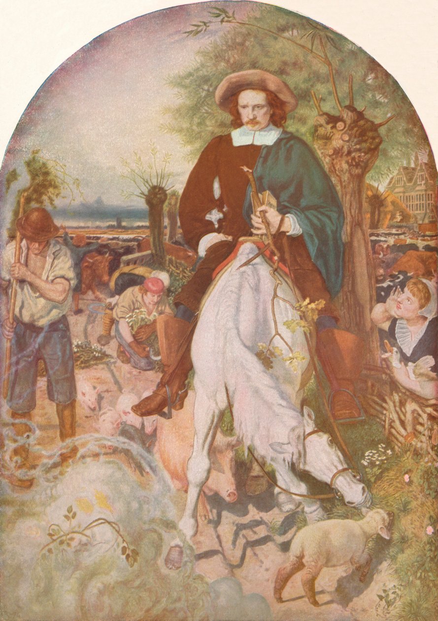 Cromwell auf seiner Farm, 1874, 1918 von Ford Madox Brown