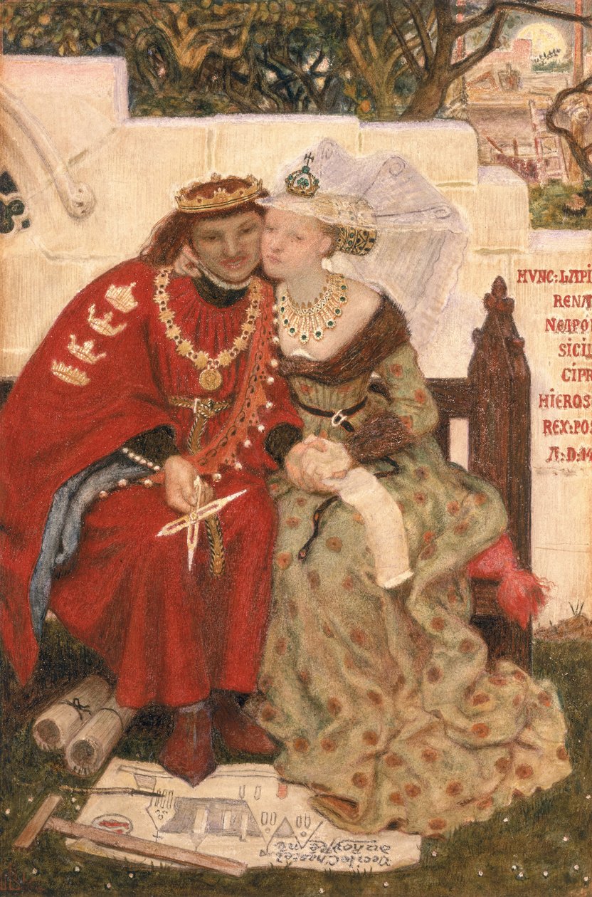 Die Hochzeitsreise von König René von Ford Madox Brown