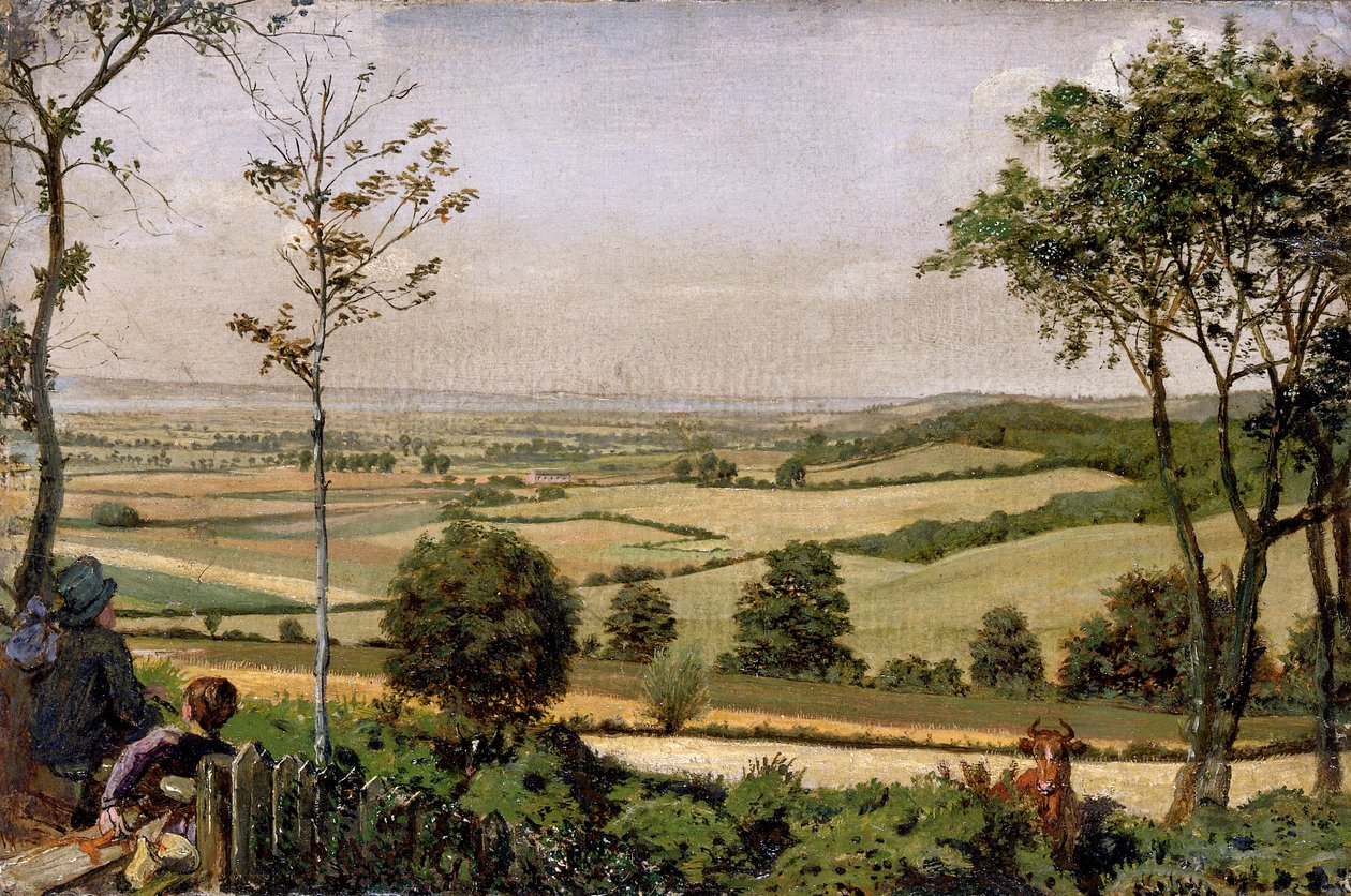 Blick von Shorn Ridgway, Kent, 1849 & 1873 von Ford Madox Brown