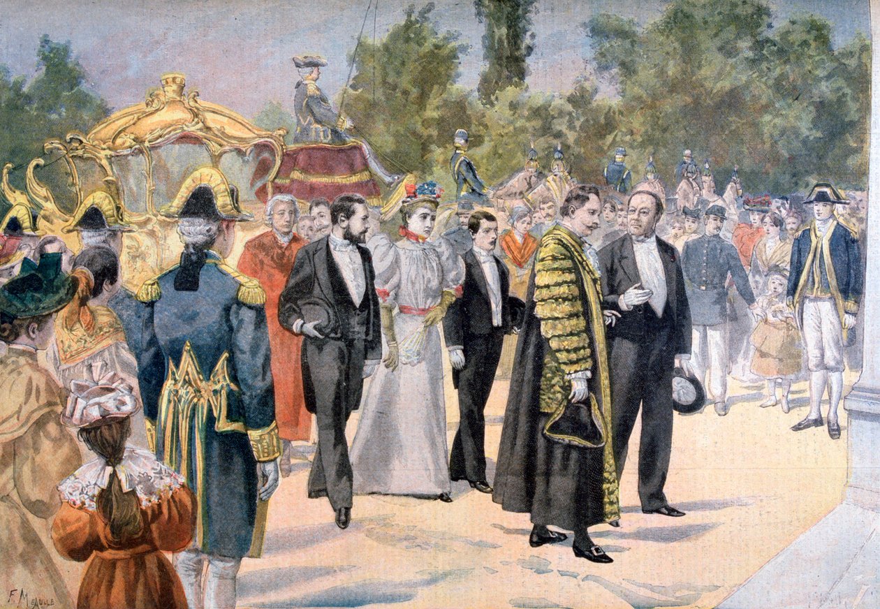 Der Lord Mayor von London besucht Bordeaux, Frankreich von Fortuné Méaulle
