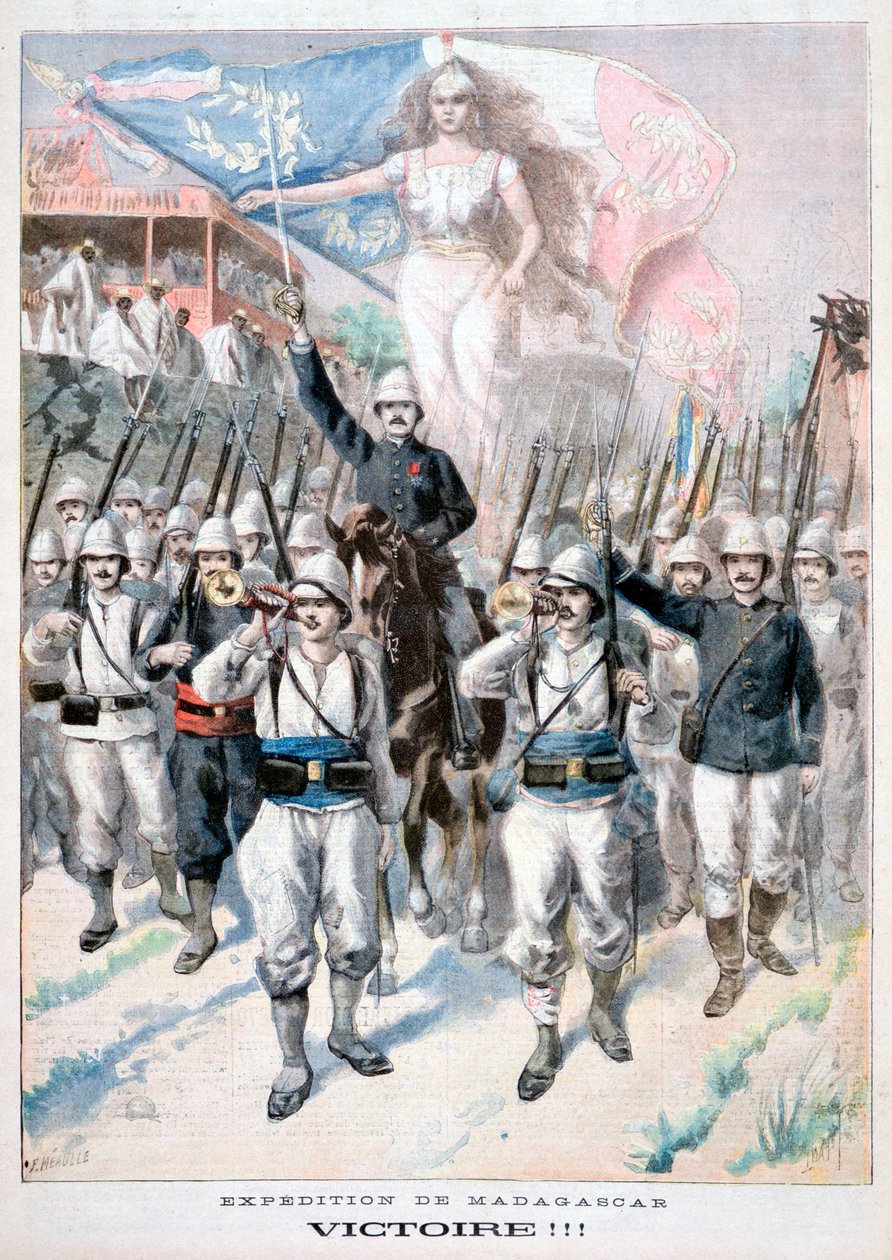 Sieg!!, Französische Intervention in Madagaskar, 1895 von Fortuné Méaulle