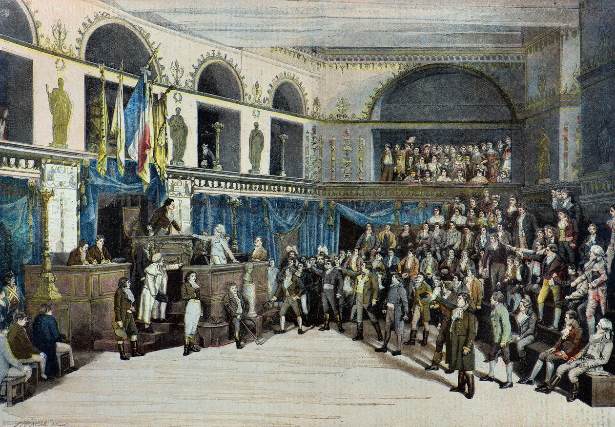 Thermidor, der Sturz von Robespierre, Théâtre de la Porte Saint-Martin von Fortune Louis Meaulle