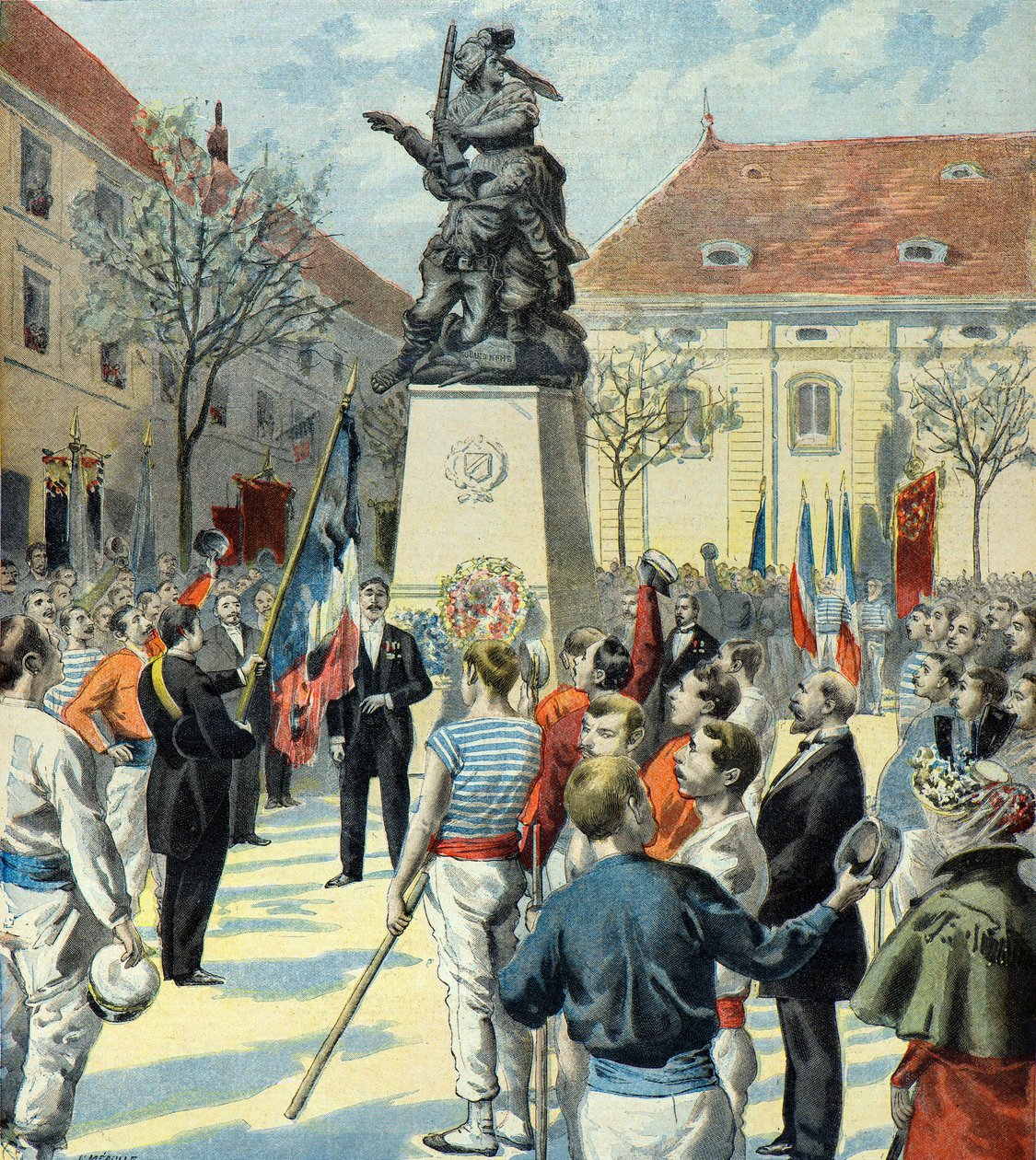 Gedenkfeiern in Belfort 1896 von Fortune Louis Meaulle
