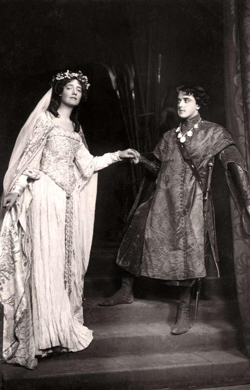 Dorothea Baird 1875-1933 und Harcourt Williams 1880-1957 in Paola und Francesca, 1907 von Foulsham and Banfield