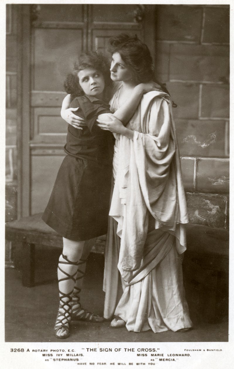 Ivy Millais und Marie Leonhard, Schauspielerinnen, ca. 1900er von Foulsham and Banfield