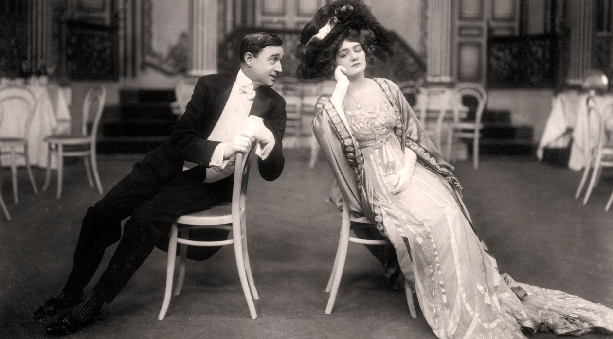 Lily Elsie und Joseph Coyne in Die lustige Witwe, 1907 von Foulsham and Banfield