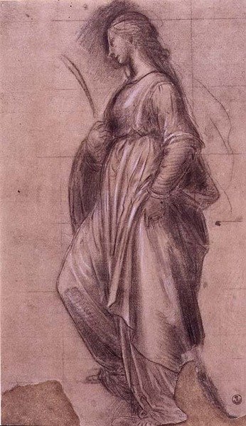 Studie der St. Katharina von Alexandria von Fra Bartolomeo