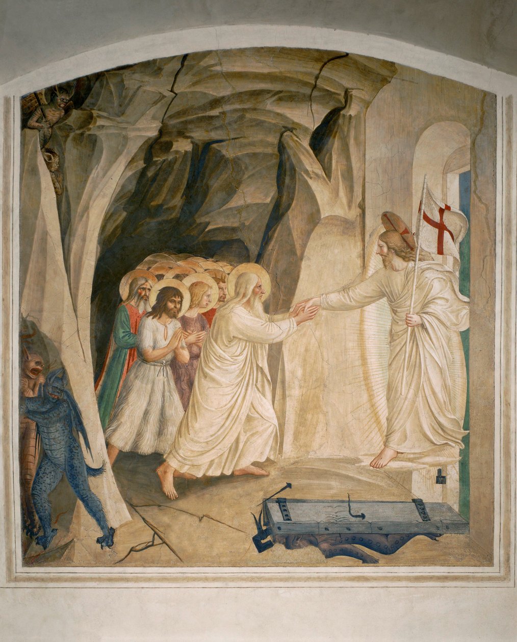 Cella 31: Christi Abstieg in die Vorhölle von Fra (c.1387-1455) Angelico