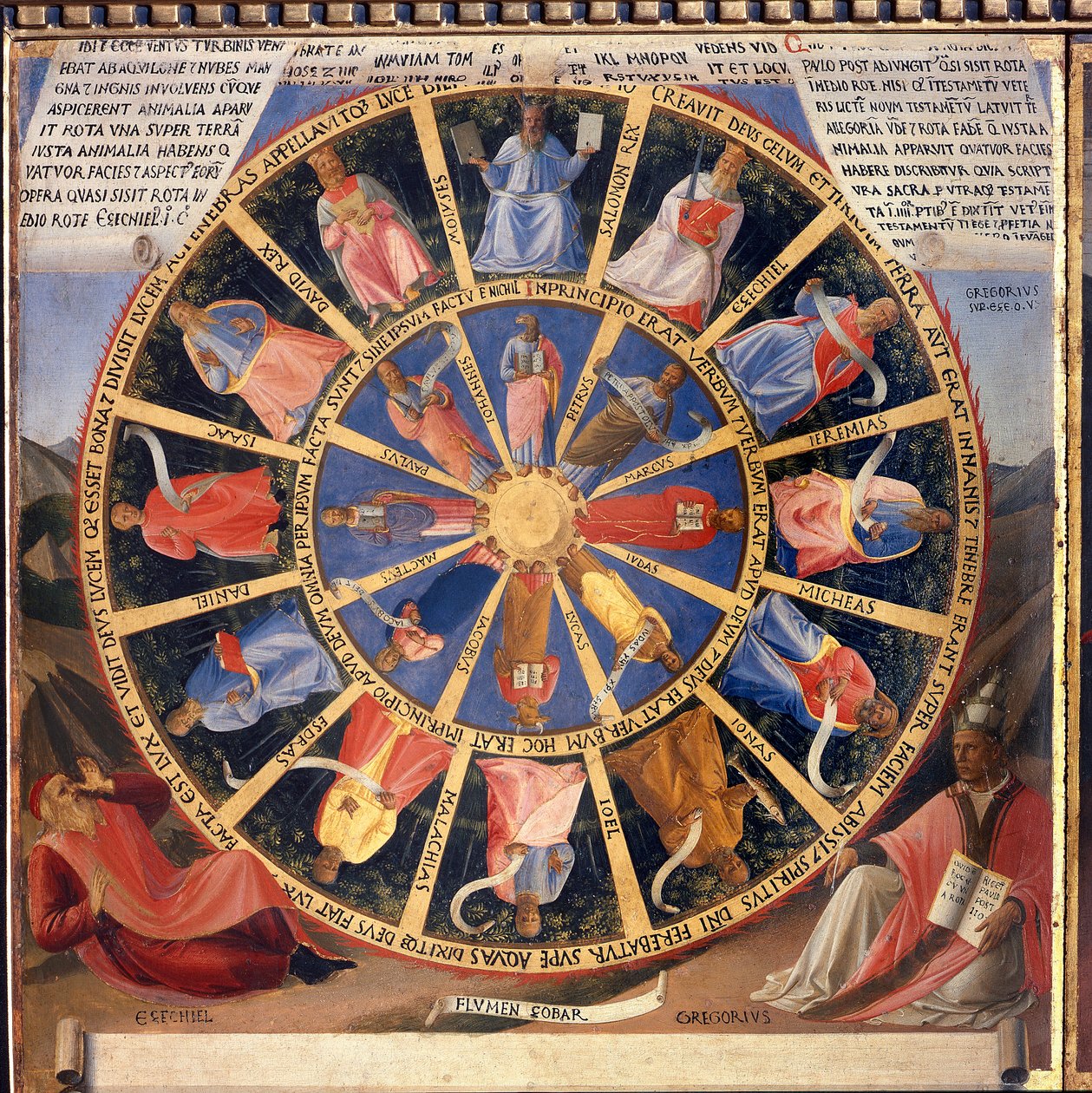 Leben Christi: die Vision von Ezechiel, Armadio degli Argenti. von Fra  Angelico