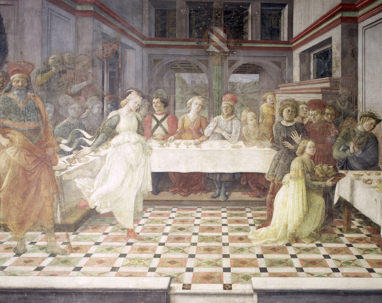 Das Festmahl des Herodes von Fra Filippo Lippi