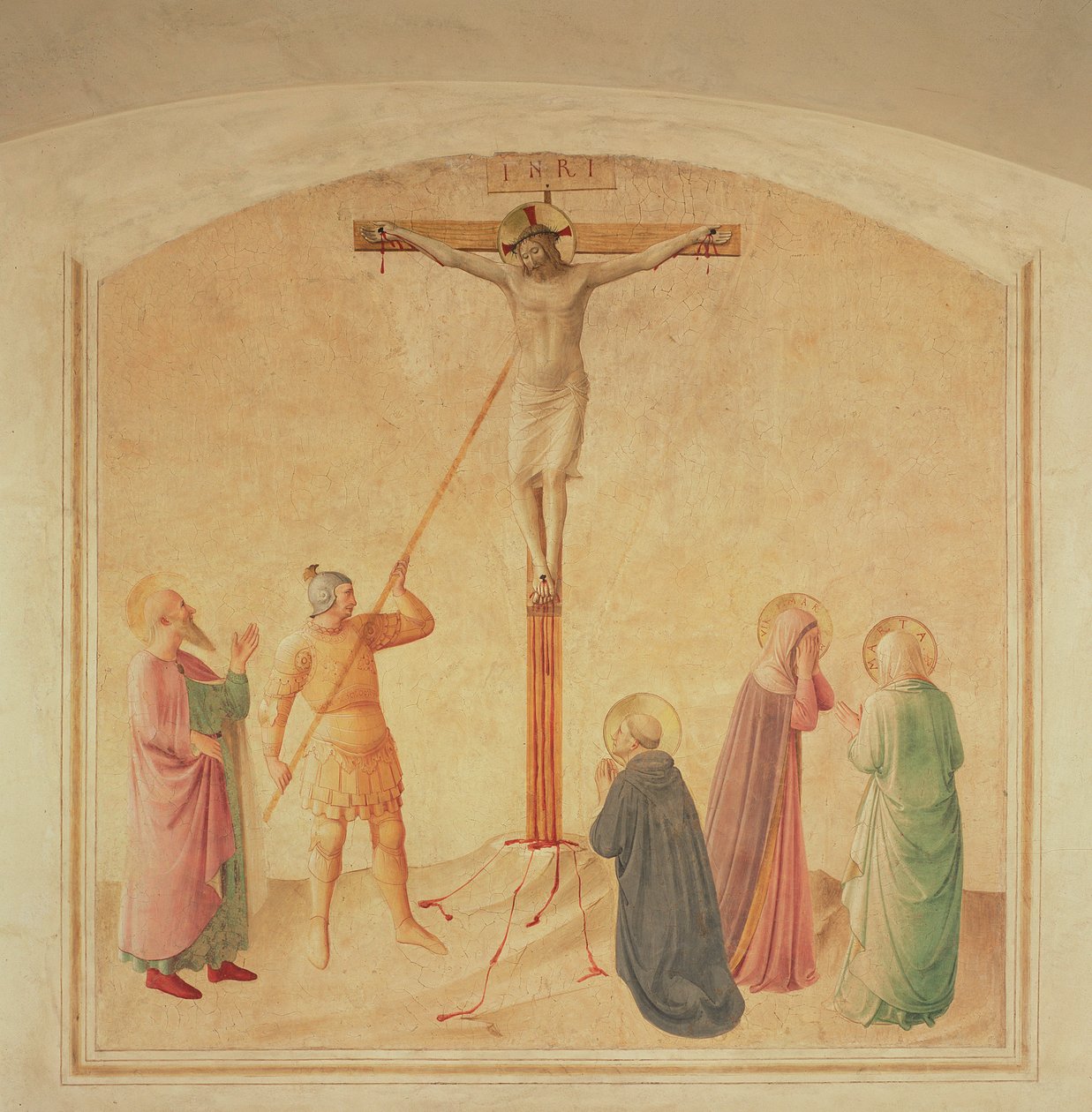 Kreuzigung, der Lanzenhalter, ca. 1438-45 von Fra Angelico