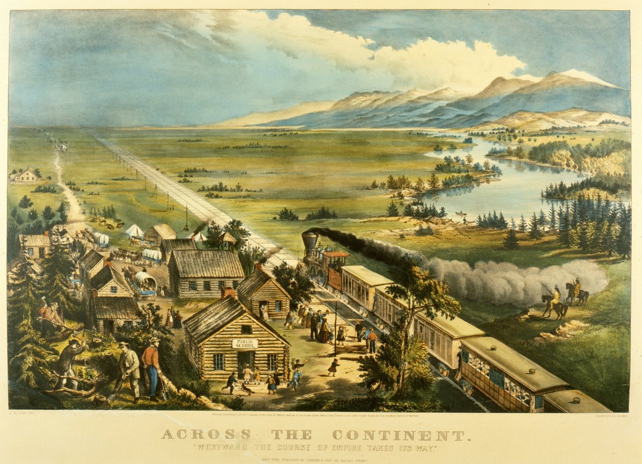Quer durch den Kontinent, Westwärts zieht der Lauf des Imperiums, 1868 von Frances Flora Bond Palmer