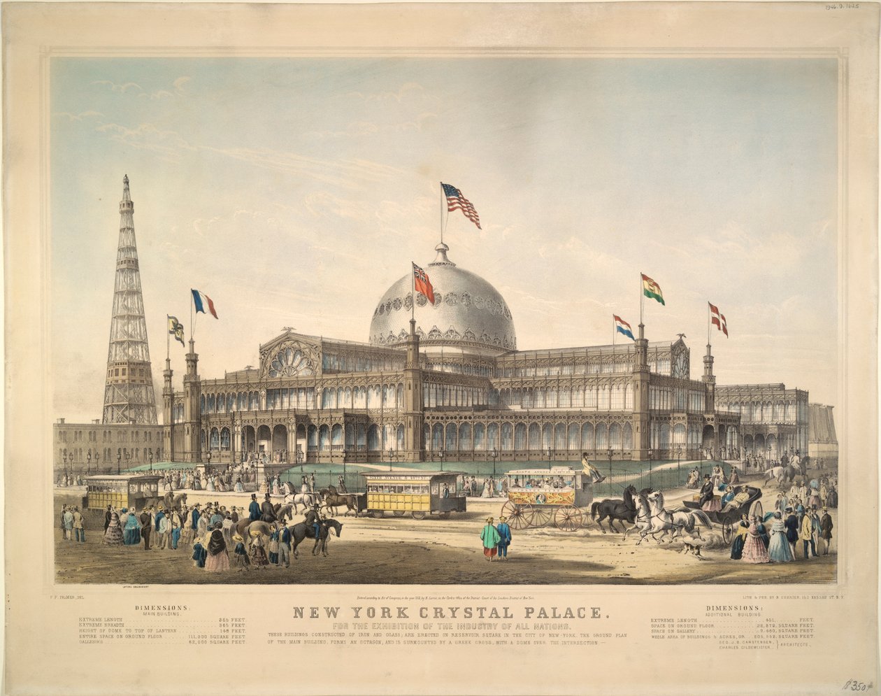 New York Crystal Palace: Für die Ausstellung der Industrie aller Nationen von Frances Flora Bond Palmer