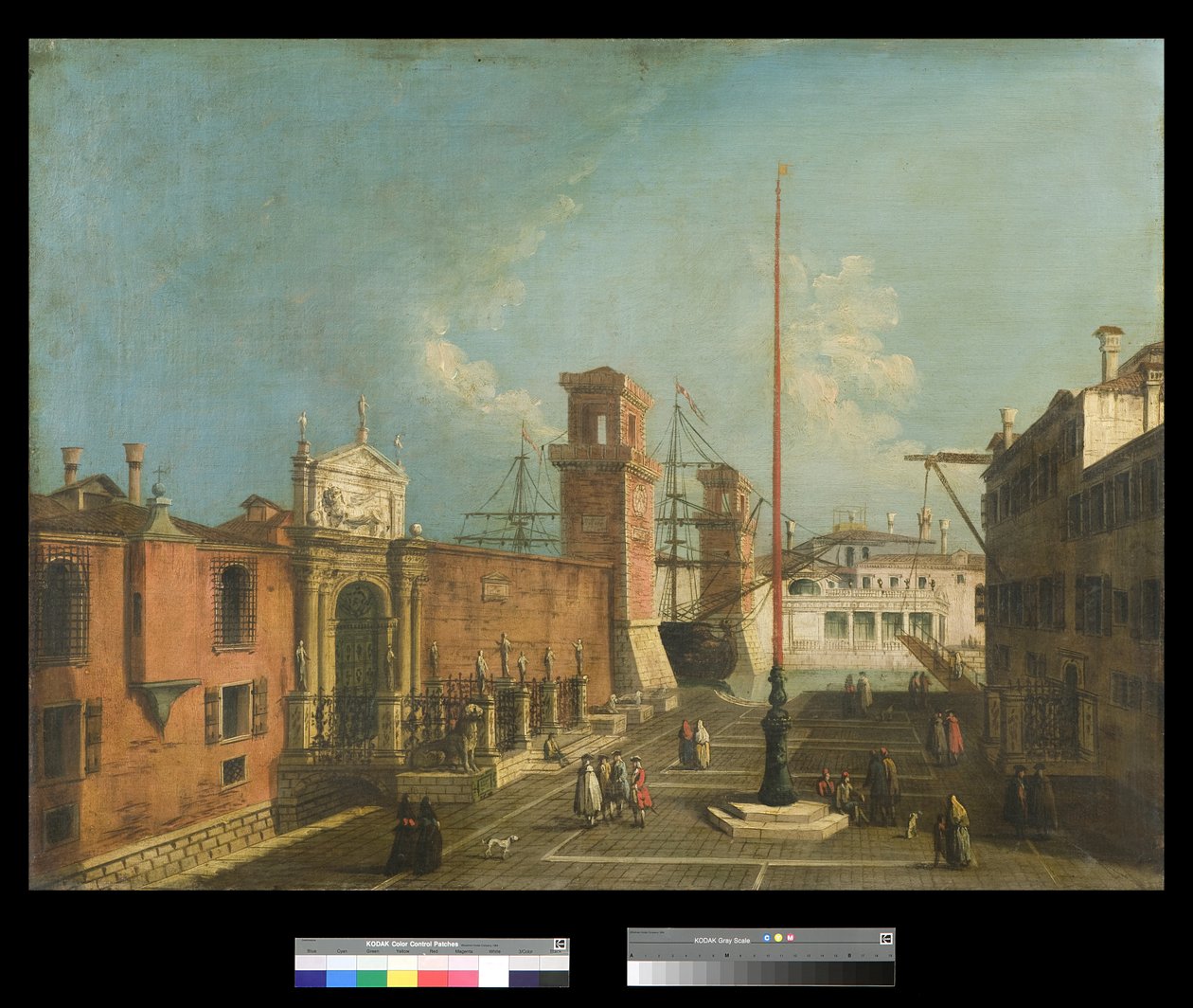 Ansicht von Campo und Porta Arsenale von Francesco Albotto