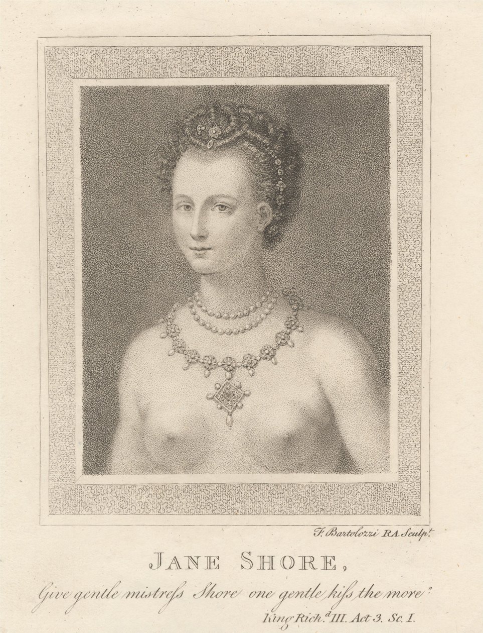 Jane Shore von Francesco Bartolozzi