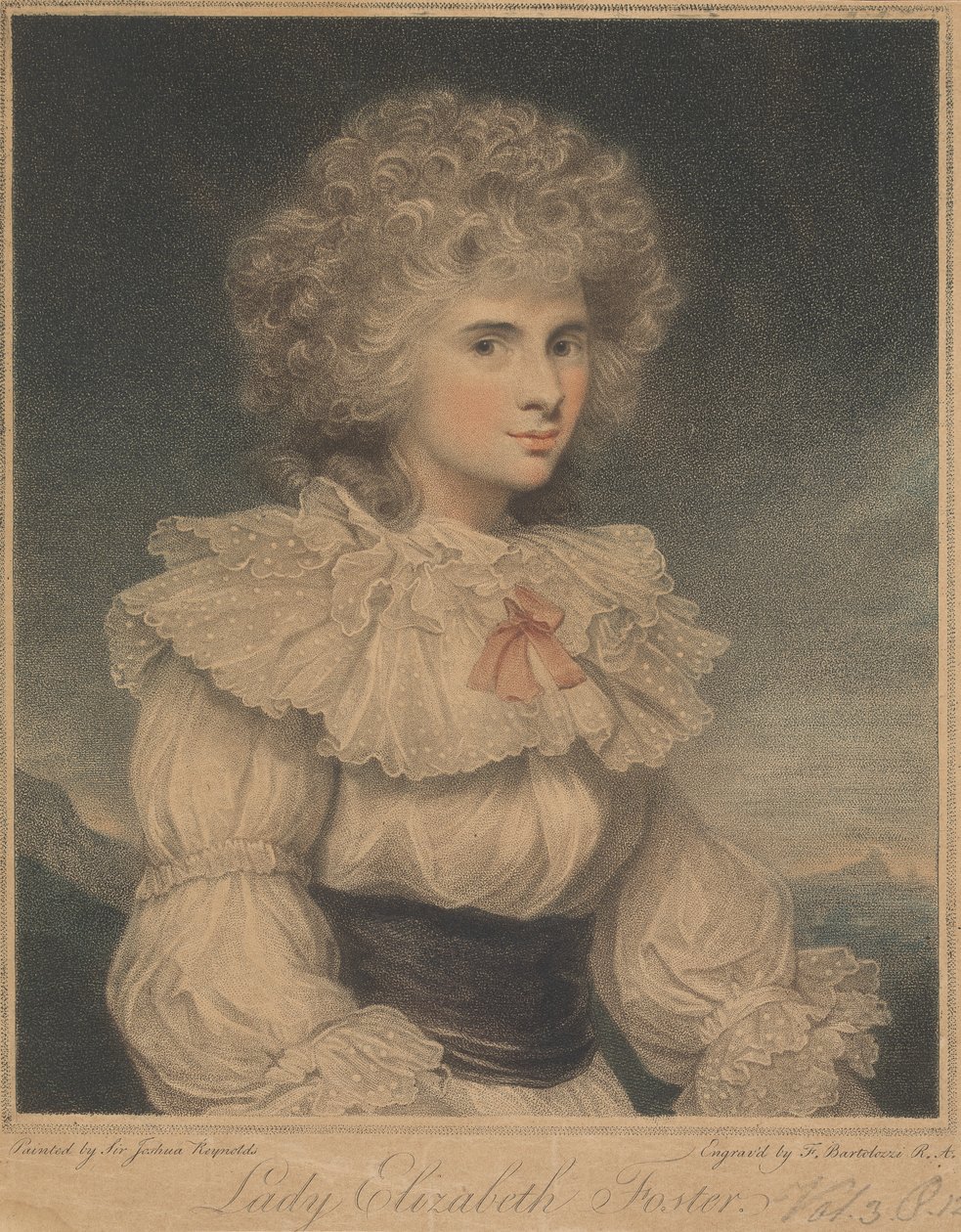 Lady Elizabeth Cavendish (geb. Hervey), Herzogin von Devonshire von Francesco Bartolozzi