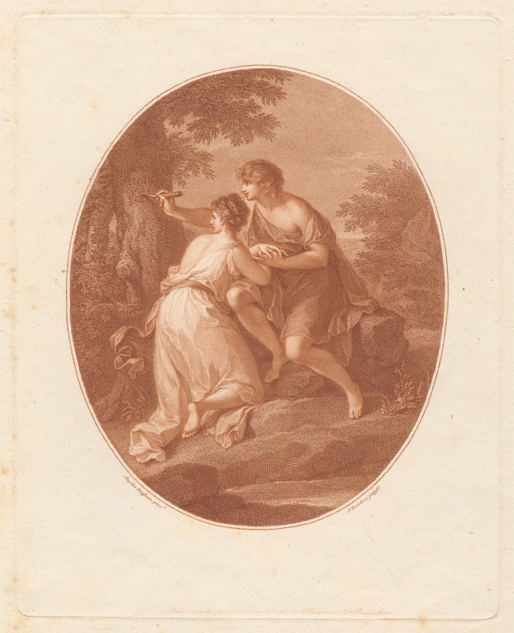 Paris und Oenone von Francesco Bartolozzi