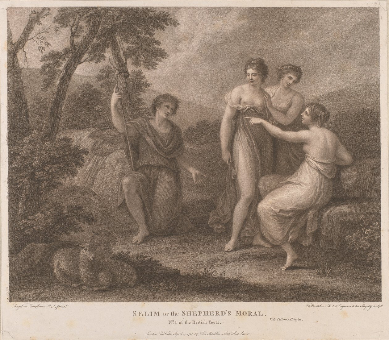 Selim von der Moral des Hirten von Francesco Bartolozzi