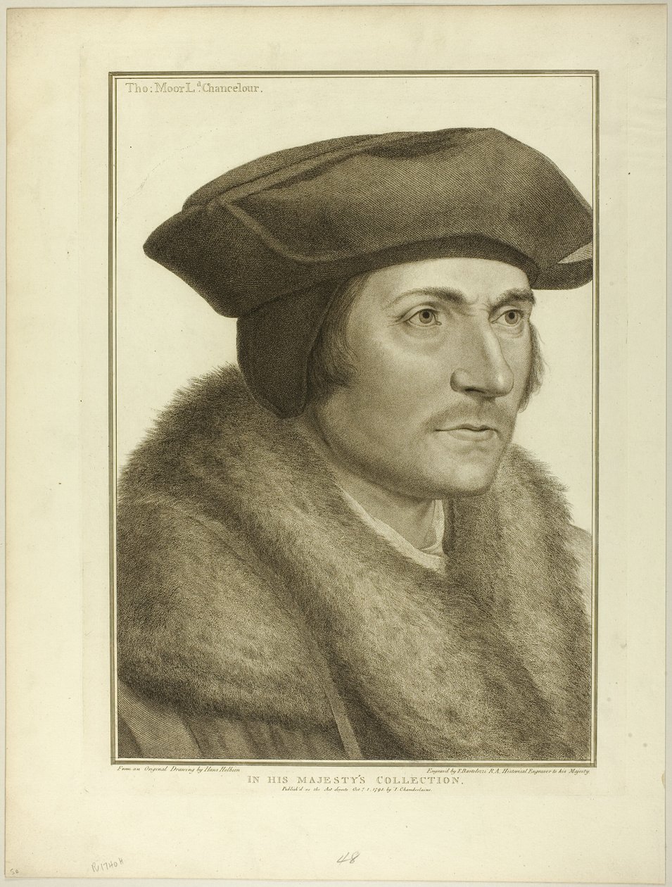 Sir Thomas More, Lordkanzler von Francesco Bartolozzi