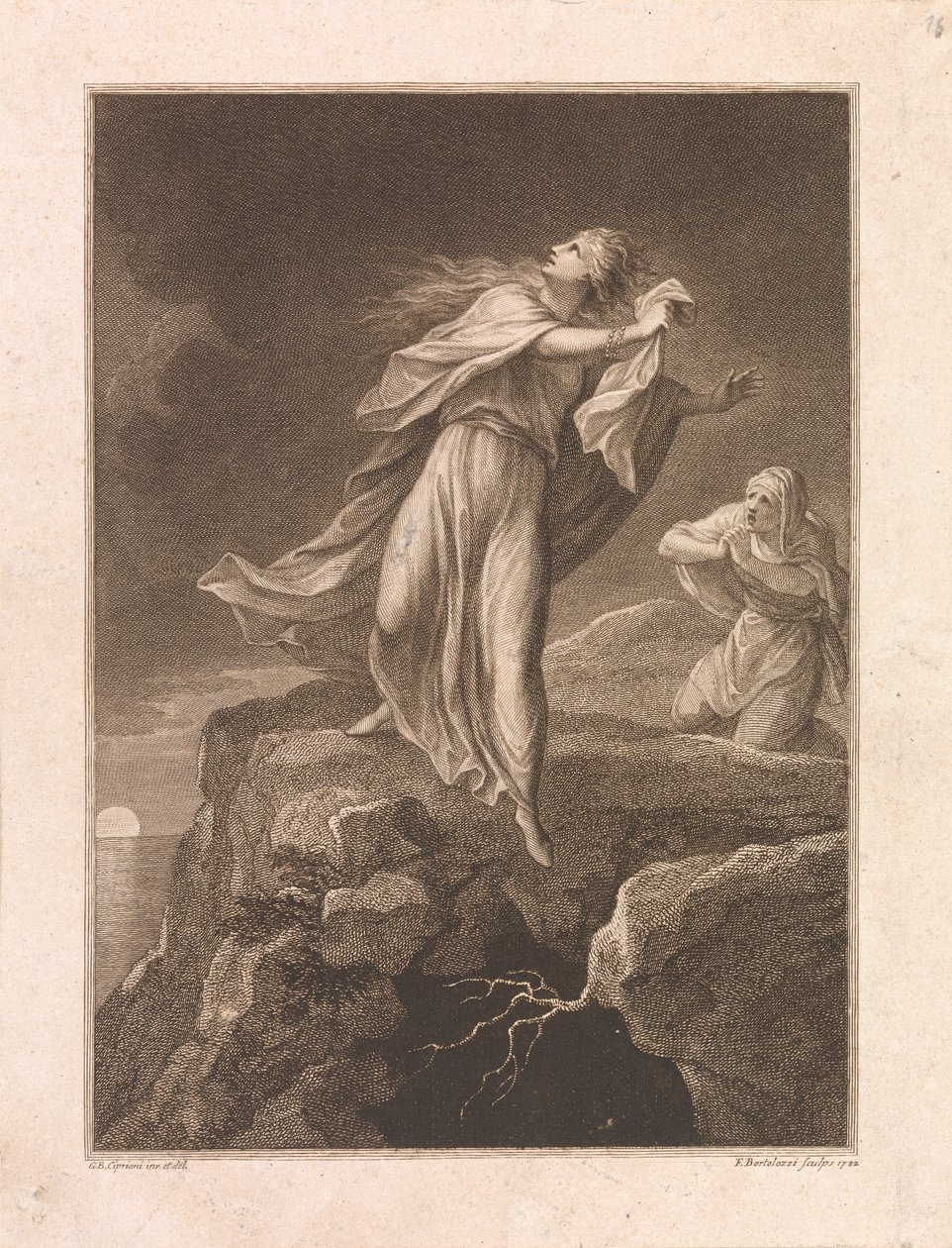 Die Auferstehung, die heilige Maria Magdalena; und Maria, die Mutter des Jakobus von Francesco Bartolozzi