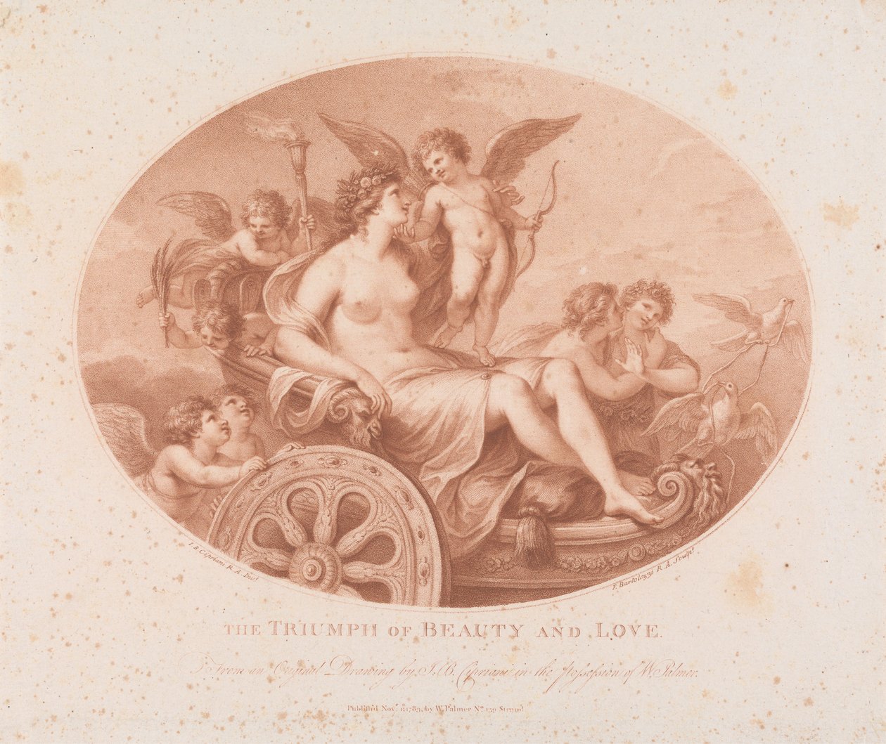 Der Triumph von Schönheit und Liebe von Francesco Bartolozzi