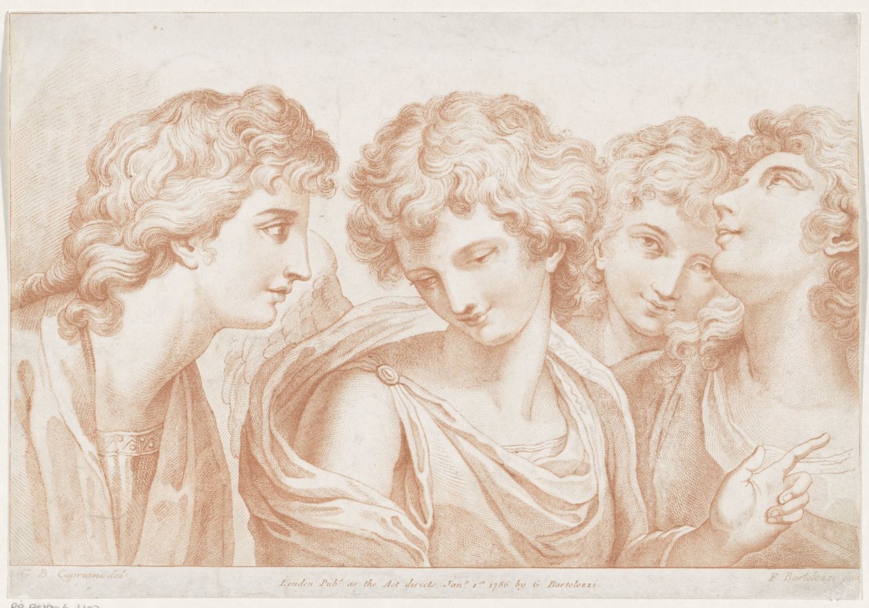 Vier Engel von Francesco Bartolozzi