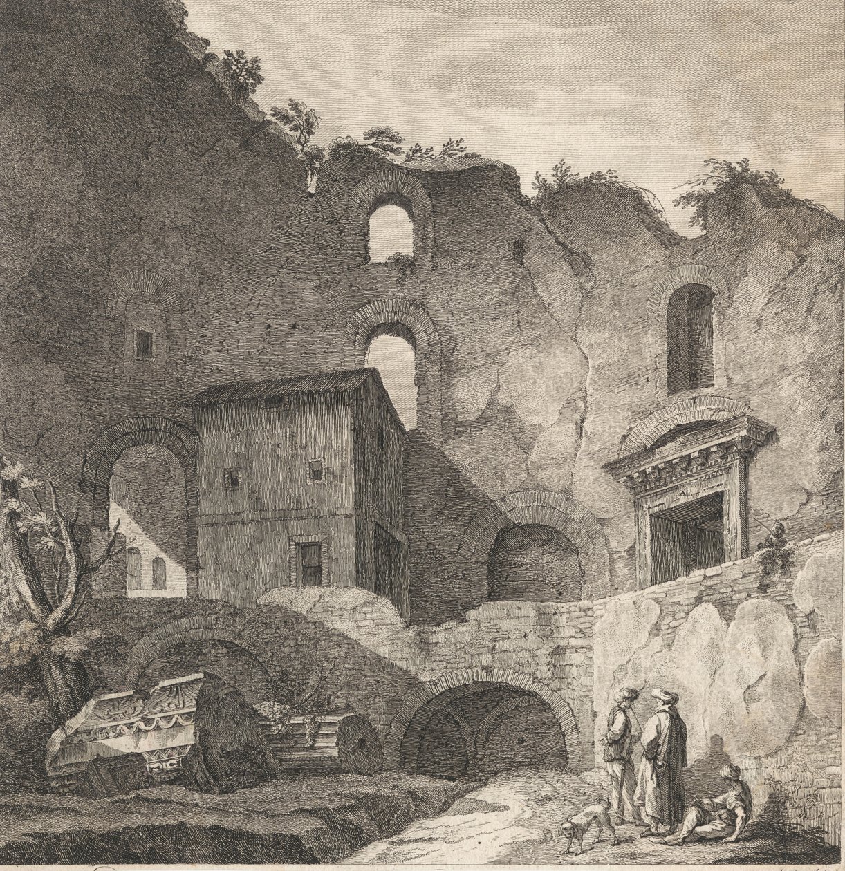 Ansicht des Inneren des Vestibulums von Francesco Bartolozzi