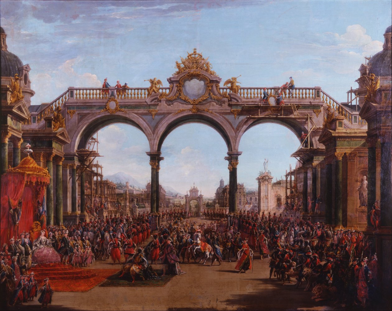 Didone Abbandonata (Akt I, Szene V) von Francesco Battaglioli