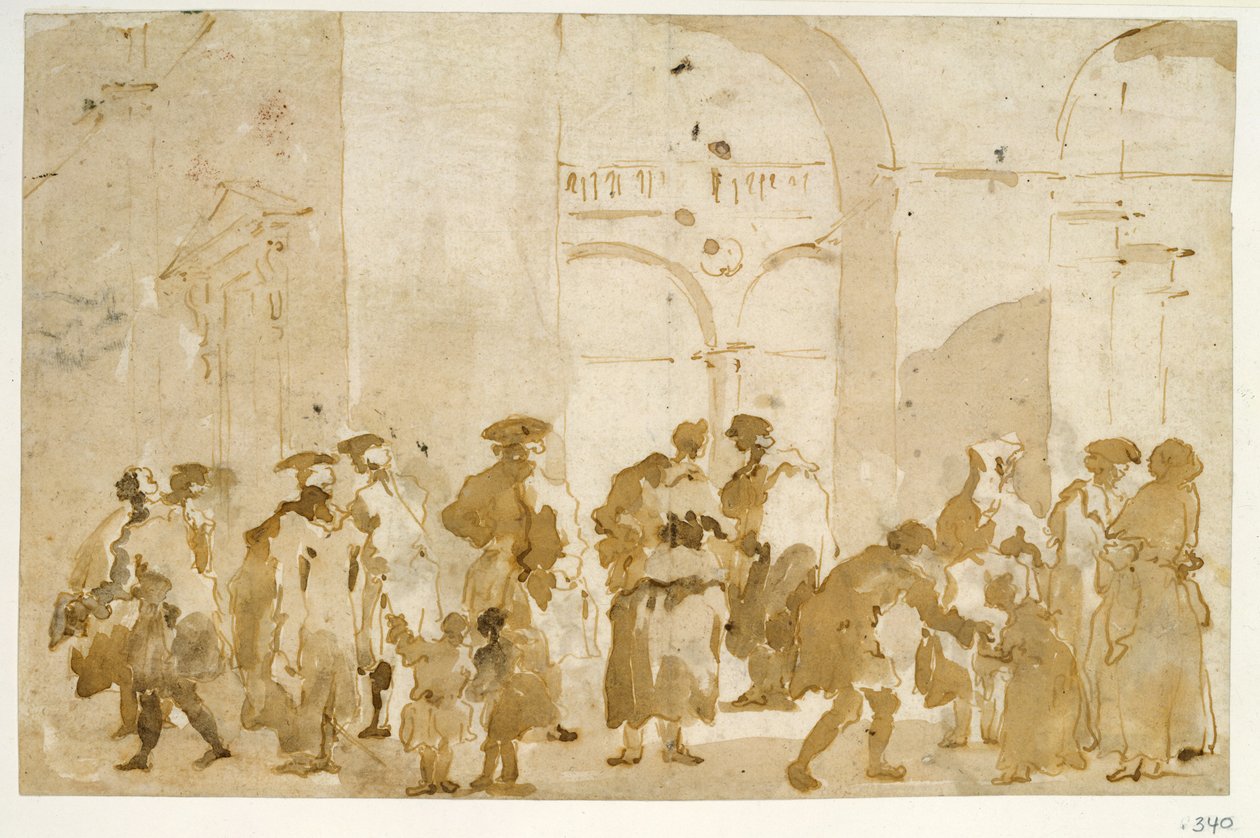 Figurenstudien von Francesco Guardi