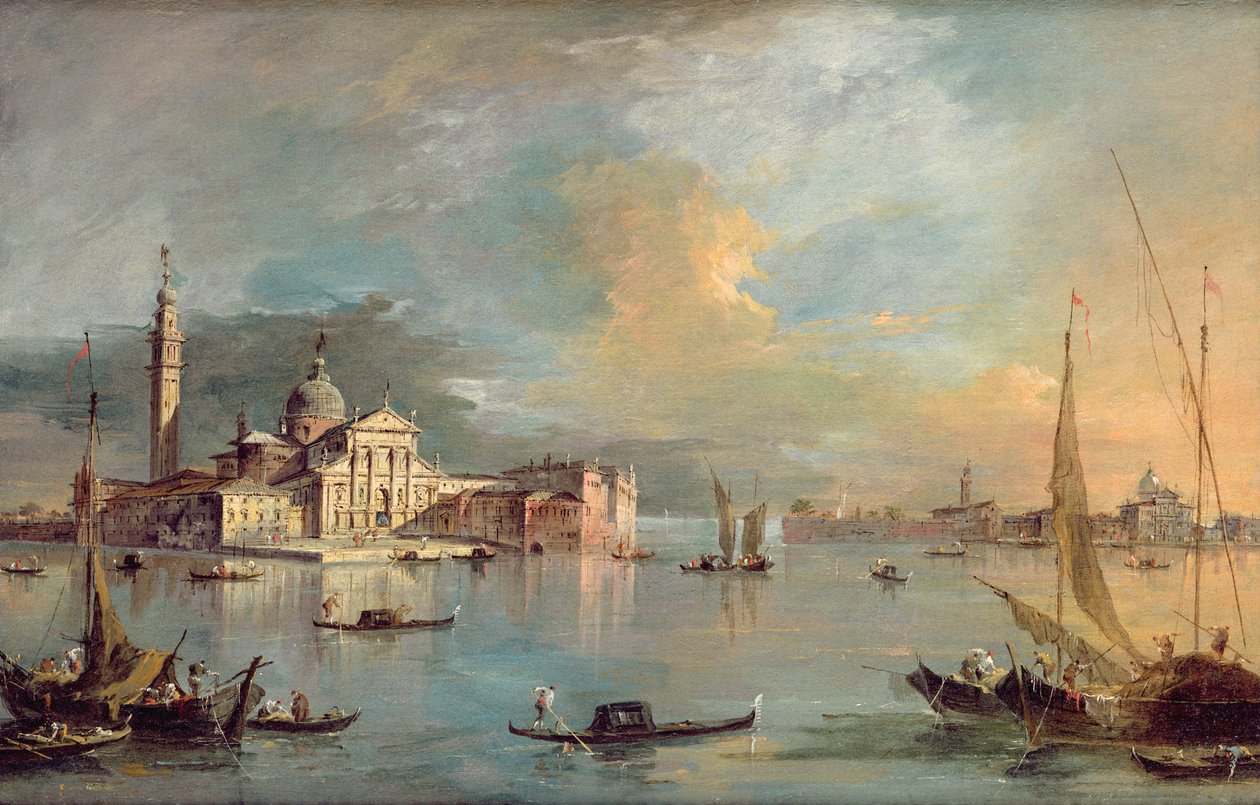 San Giorgio Maggiore, Venedig, mit der Giudecca und Zitelle von Francesco Guardi