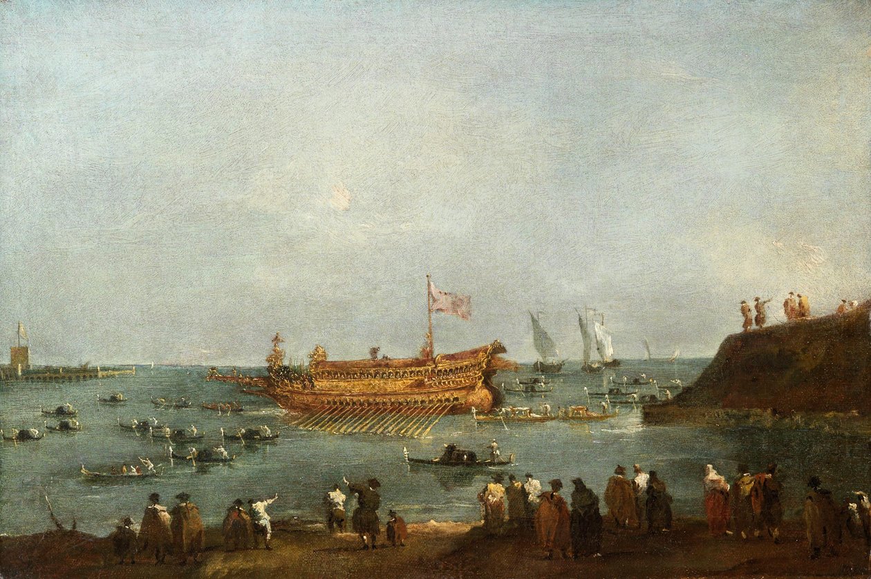 Der Doge heiratet die Adria von Francesco Guardi
