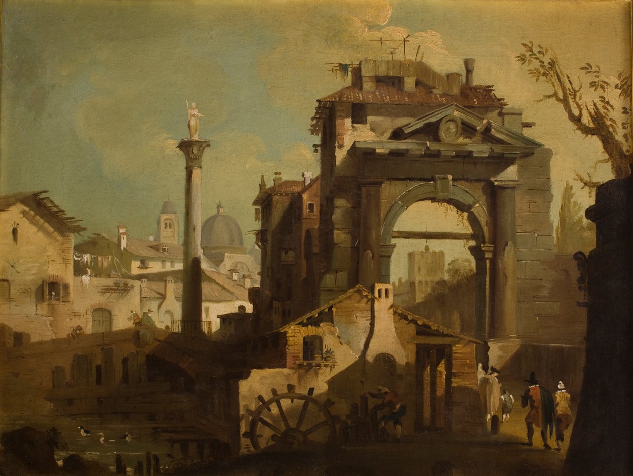 Ansicht einer italienischen Stadt von Francesco Guardi